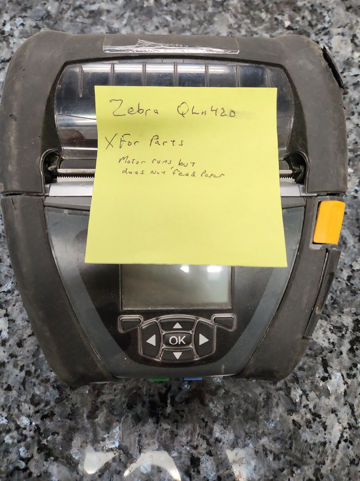 Zebra QLN420 Mobile Thermal Printer,  For Parts