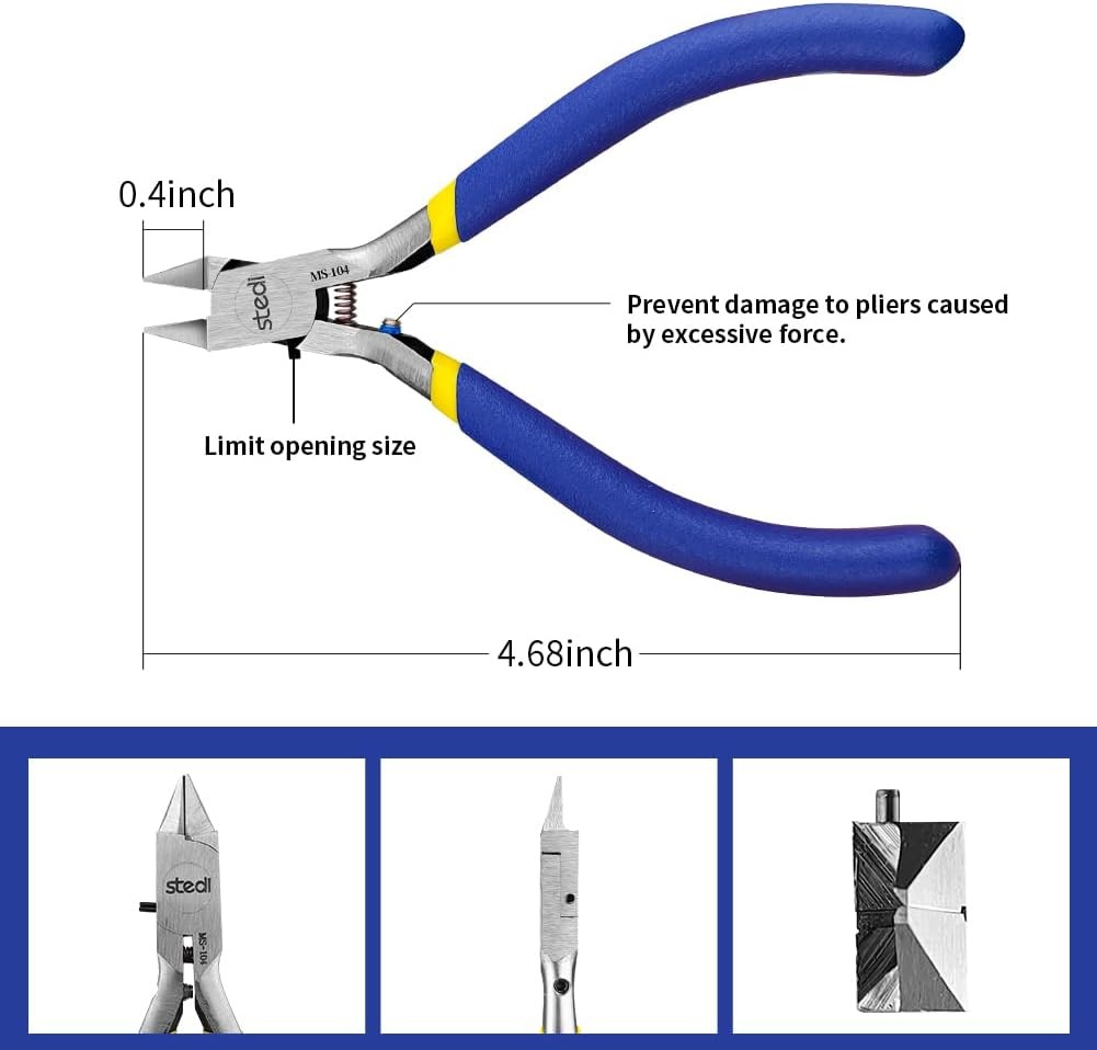 4.7 Inch Model Nipper with Ultra Thin Single Edge and Blade Case Plastic