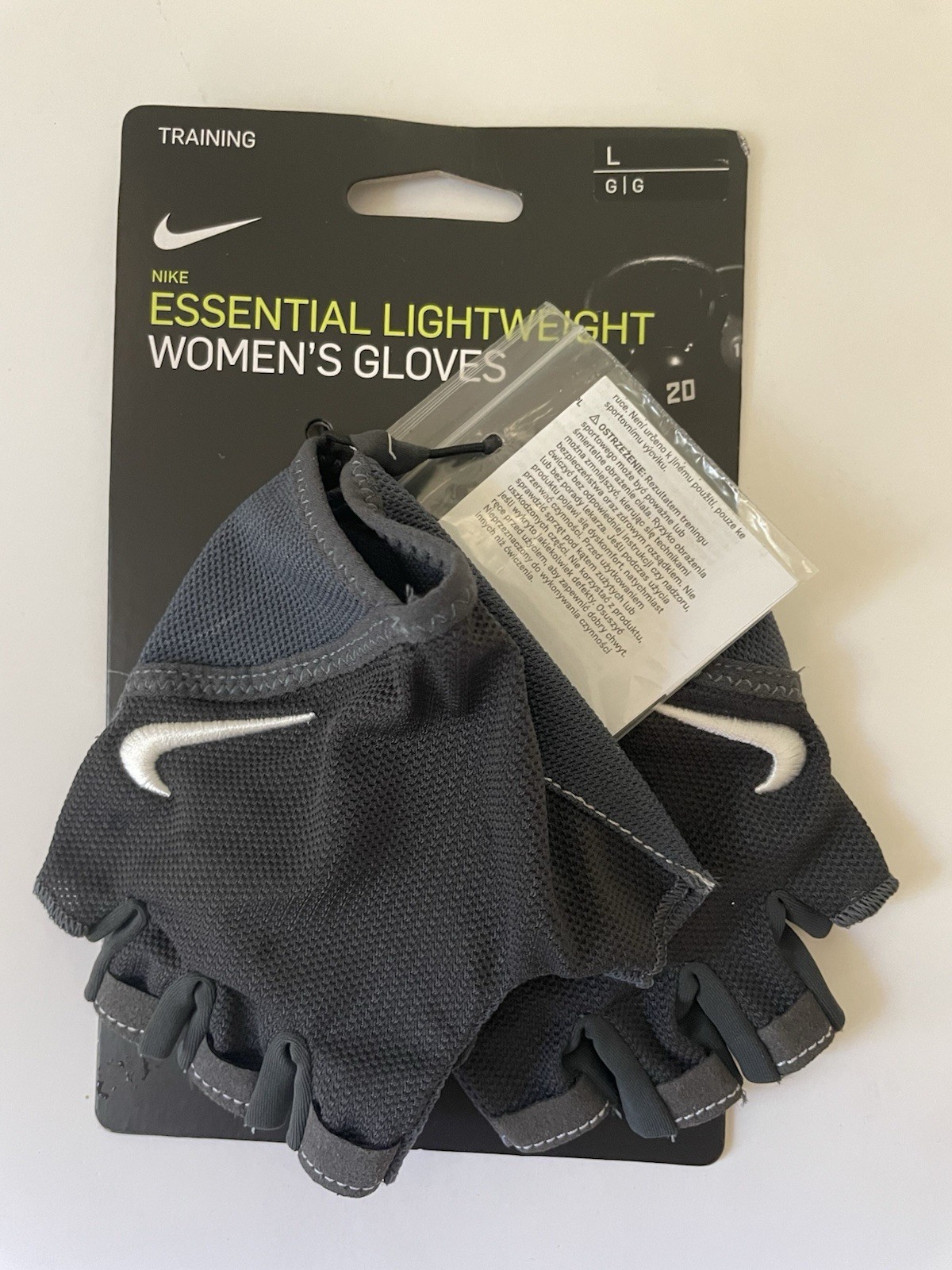 Nike Essential Lightweight Women's Training Gloves Size Large NEW Weightlifting