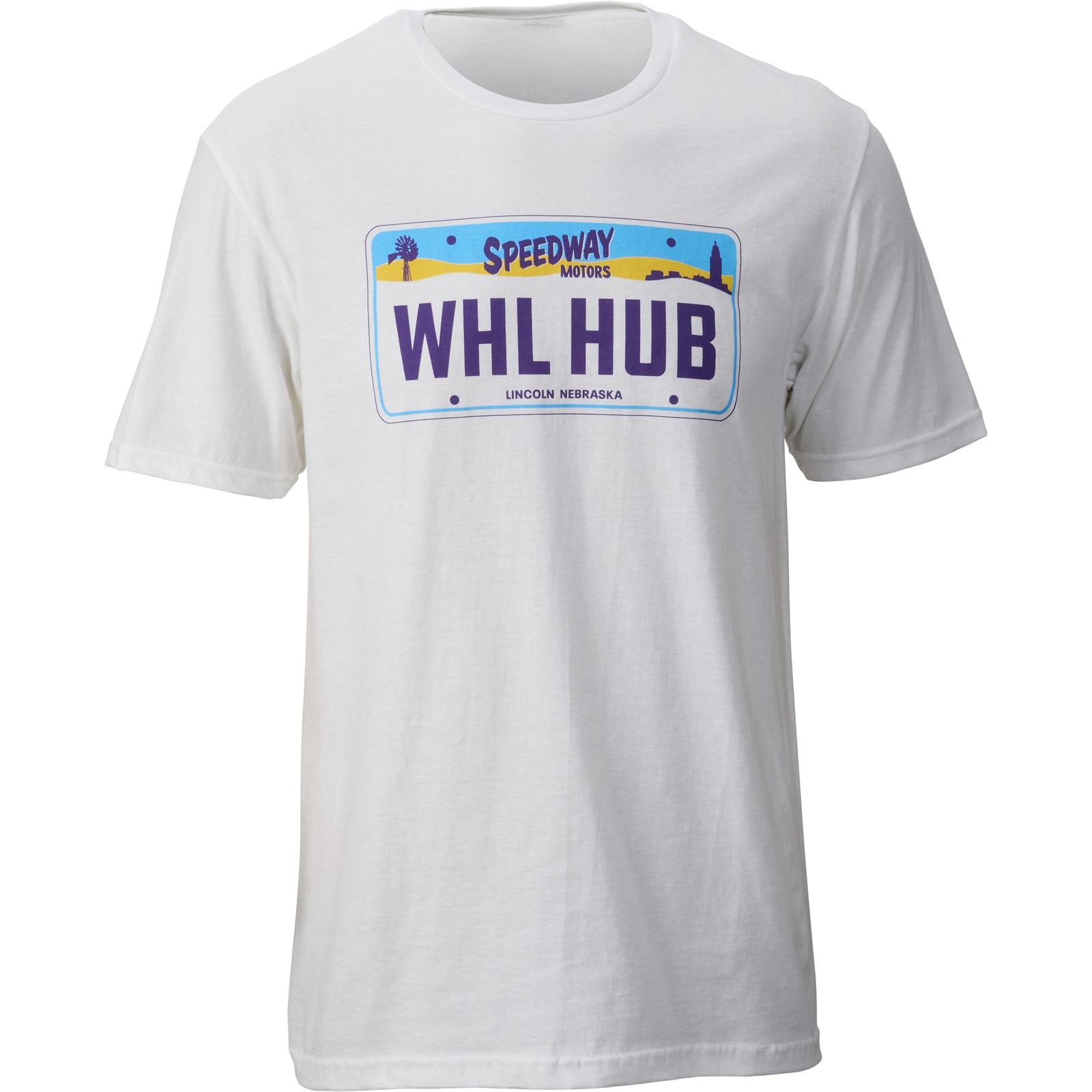 Speedway Motors Wheel Hub Live Car License Plate T-Shirt, Medium