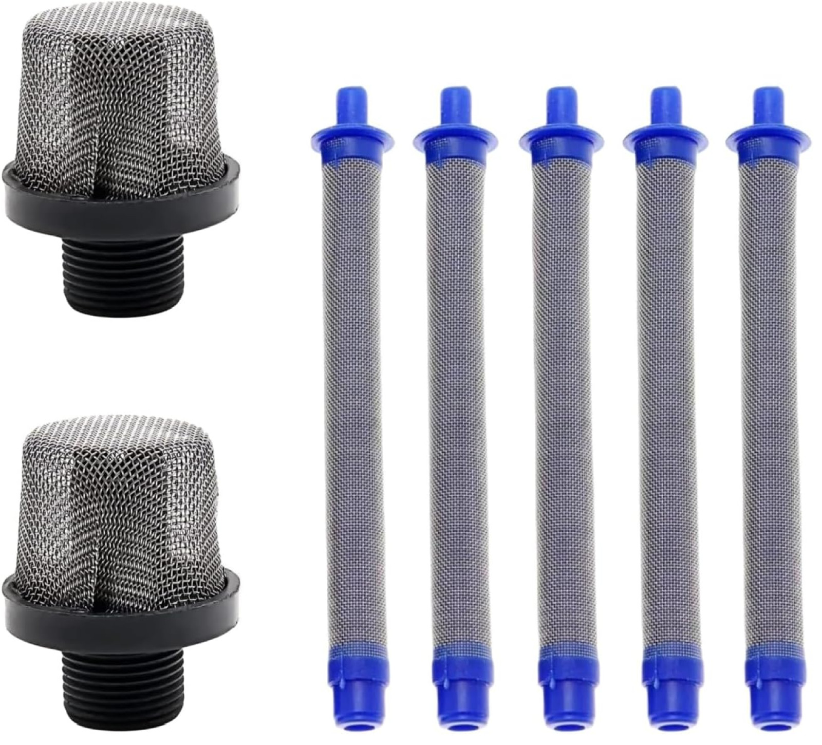 (2+5 Pack) Heavy-Duty Airless Spray Gun Filter Kit 288749 with 288716 Suction Fi