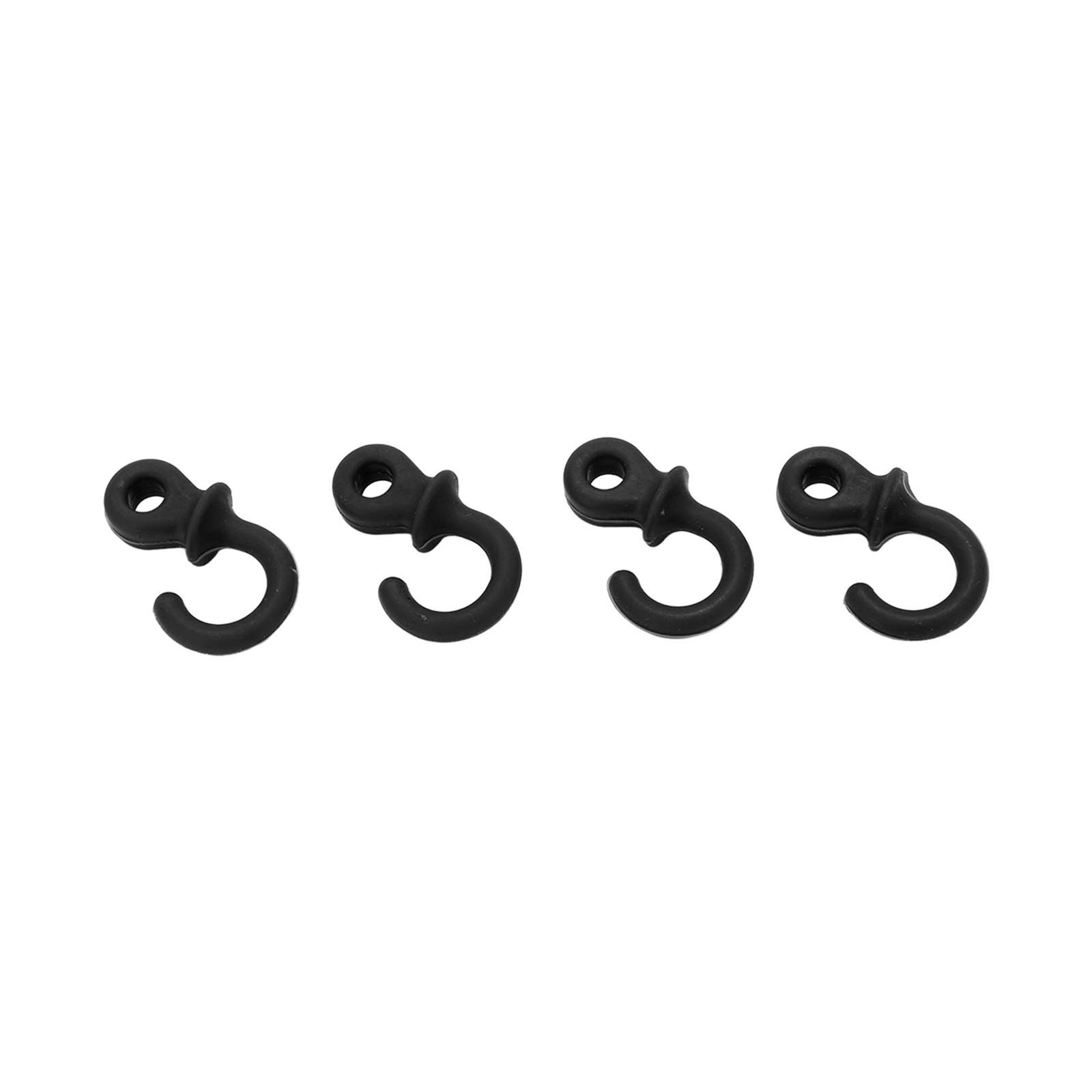 Black 4Pcs Archery Bow String Silencers Monkey Tail Compound Bow String
