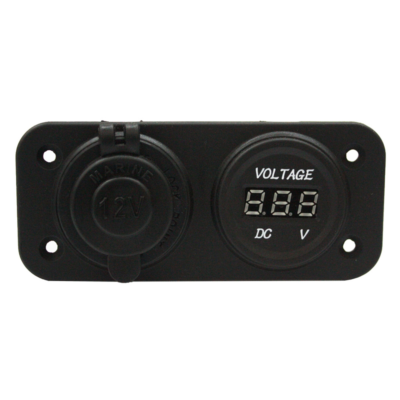 DC 12V-24V Cigarette Lighter & Voltmeter Battery Monitor Voltage Gauge LED panel
