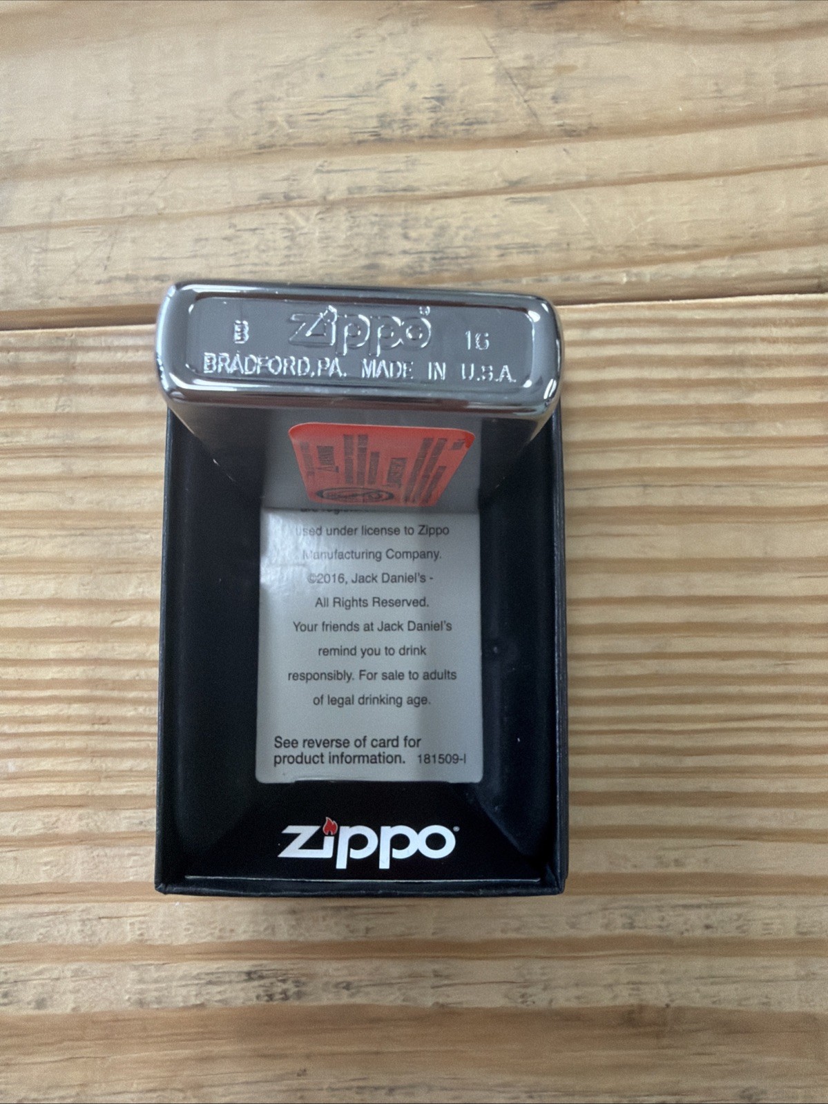 Jack Daniel’s Zippo Lighter New In Box