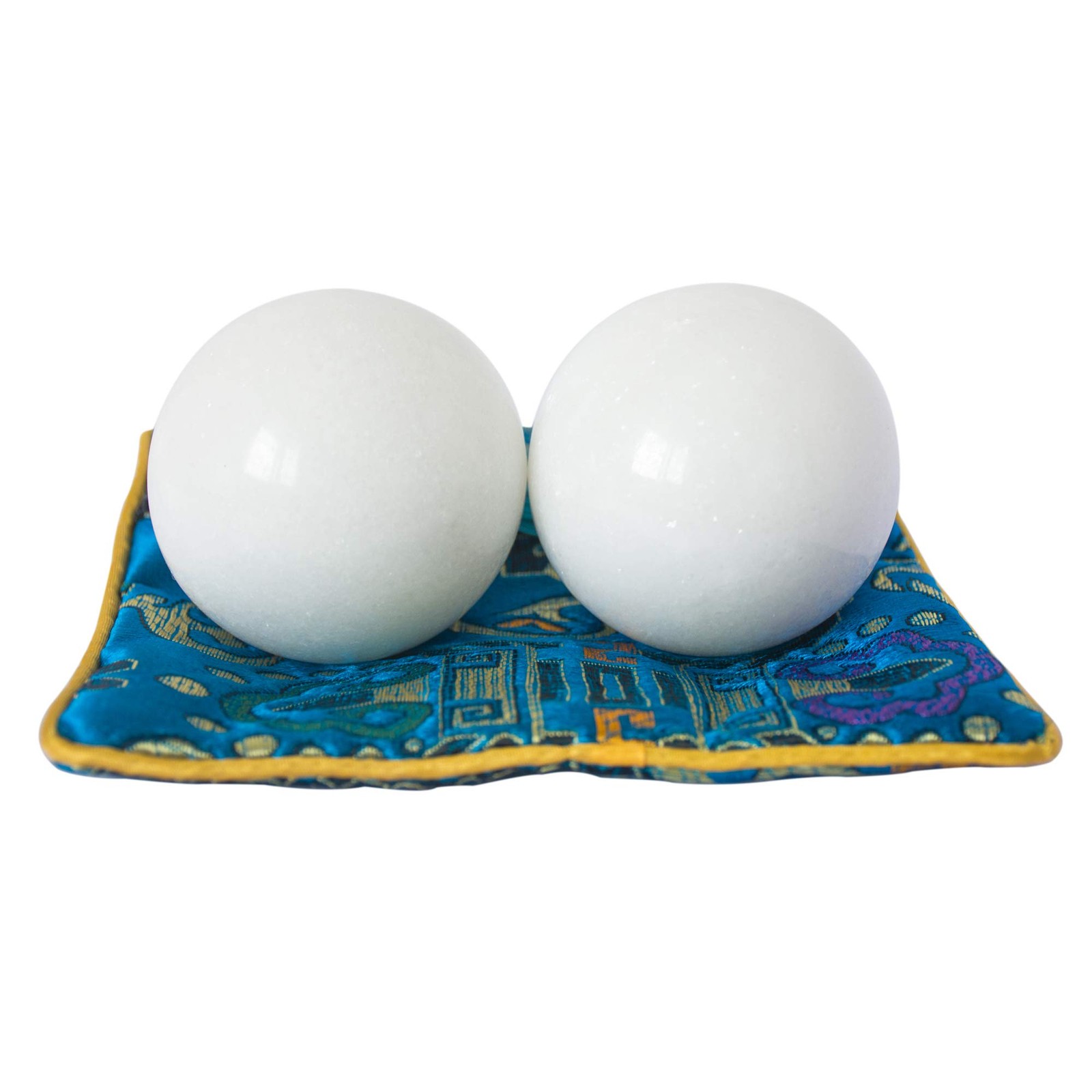 White Baoding Balls Health Exercise Stress Hand Marble 2'',