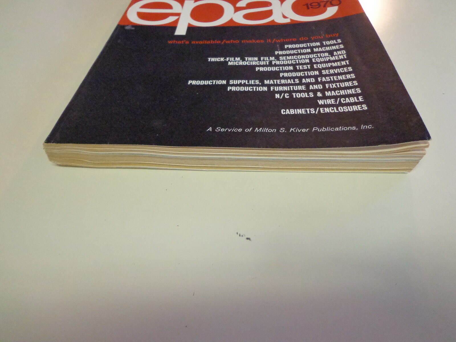 Electronic Production Aids Catalog 1970 Computer Control Manufacturing