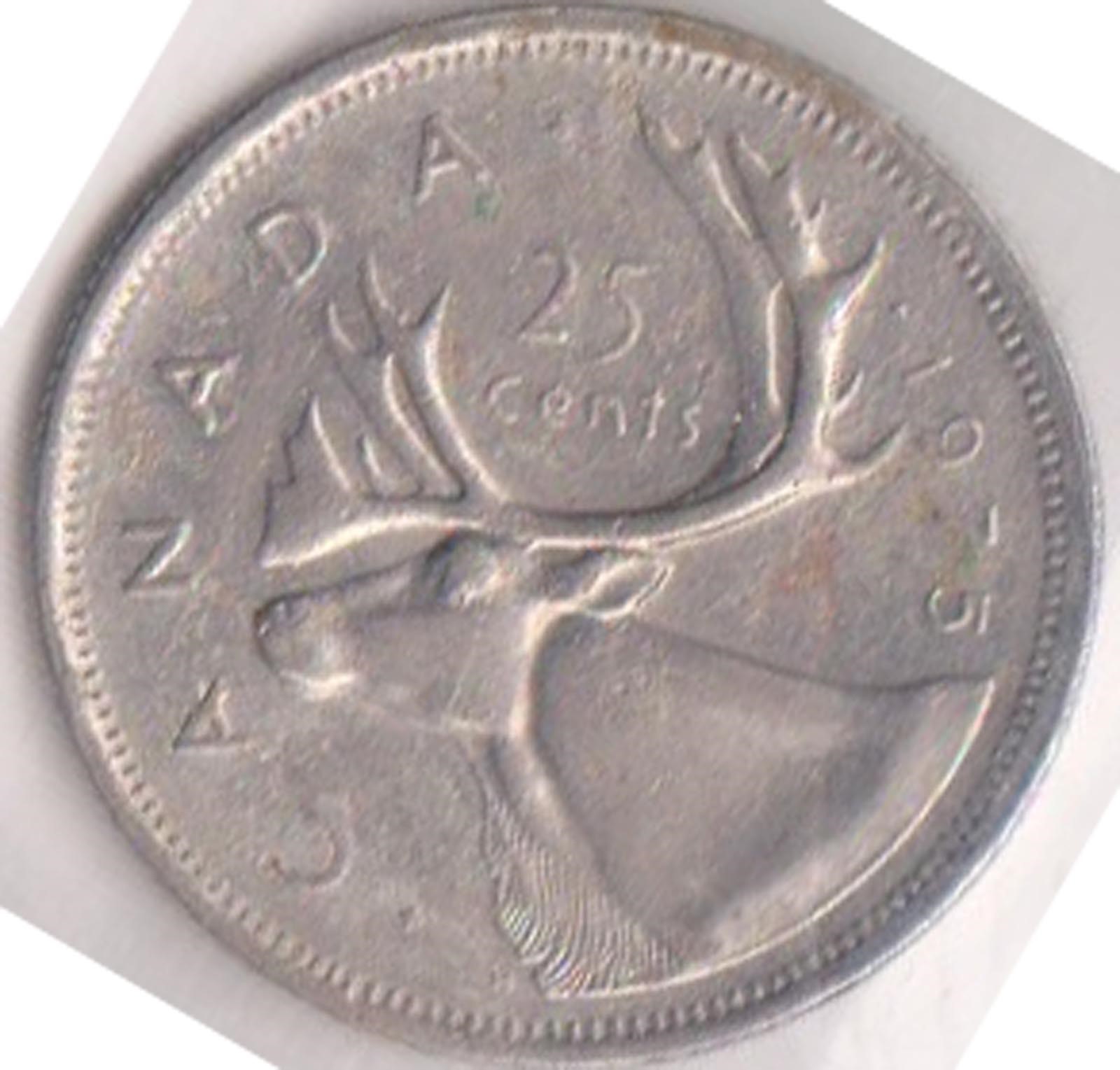 (H233-20) 1975 Canada 25c coin (T)