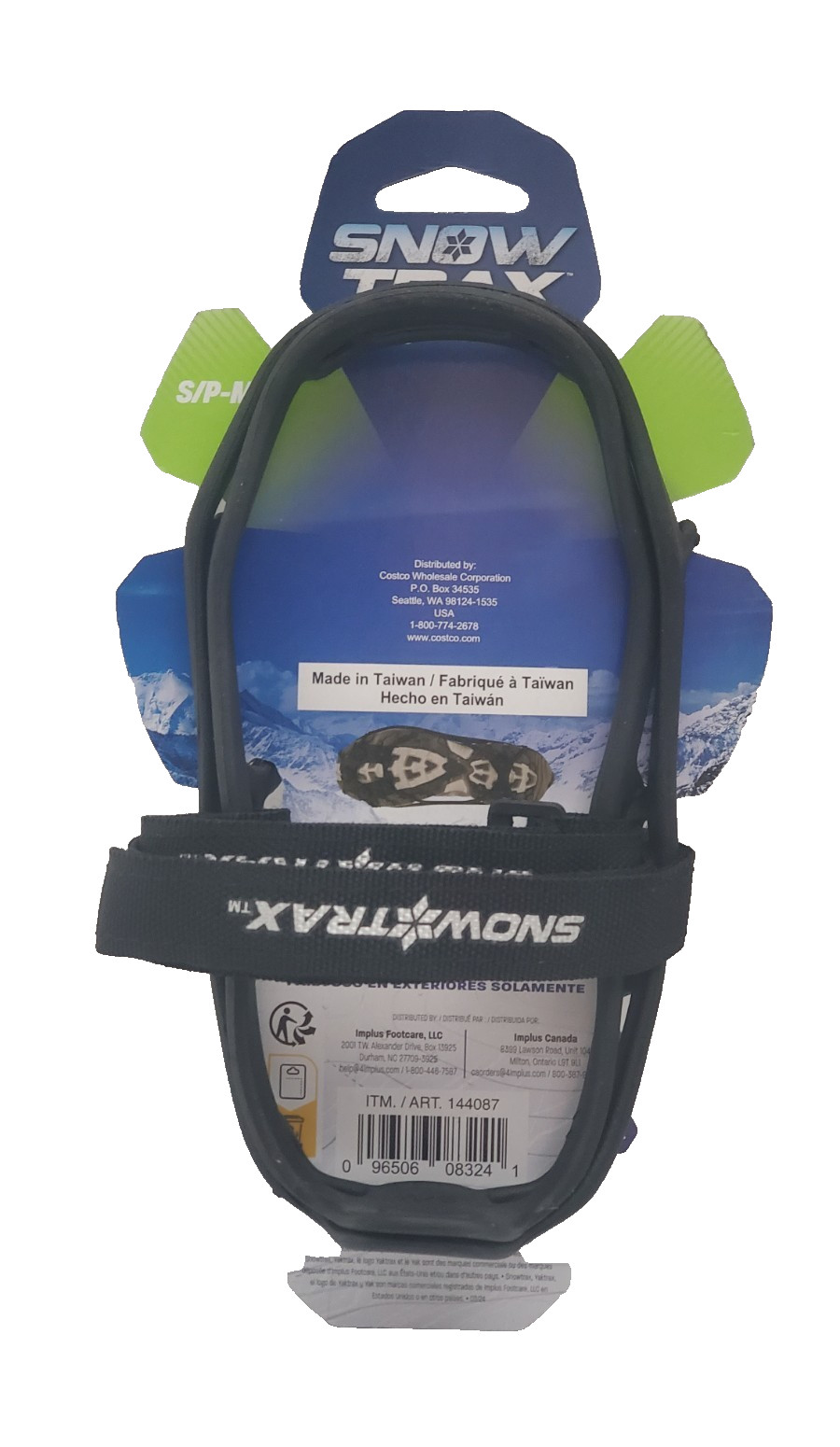 Snow Trax Snow Shoes Foot Traction Snow Ice Size S/P Men's 3.5-7.5 Women's 5-9