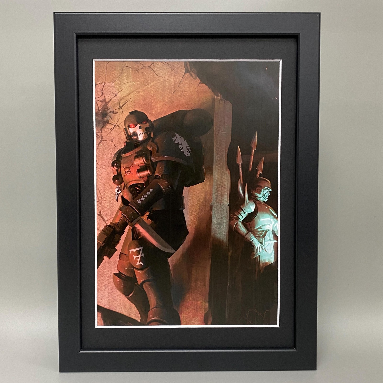 RAVEN GUARD FRAMED ART. SPACE MARINES, ADEPTUS ASTARTES, WARHAMMER 40K 40,000