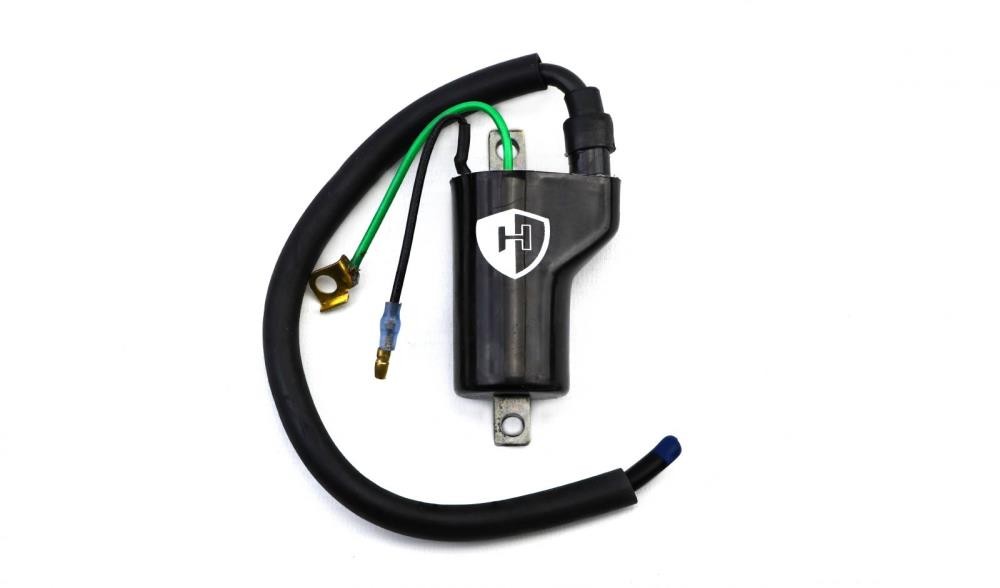 Ignition HT Coil 12v CDI Single Lead 2 Terminals (90mm)