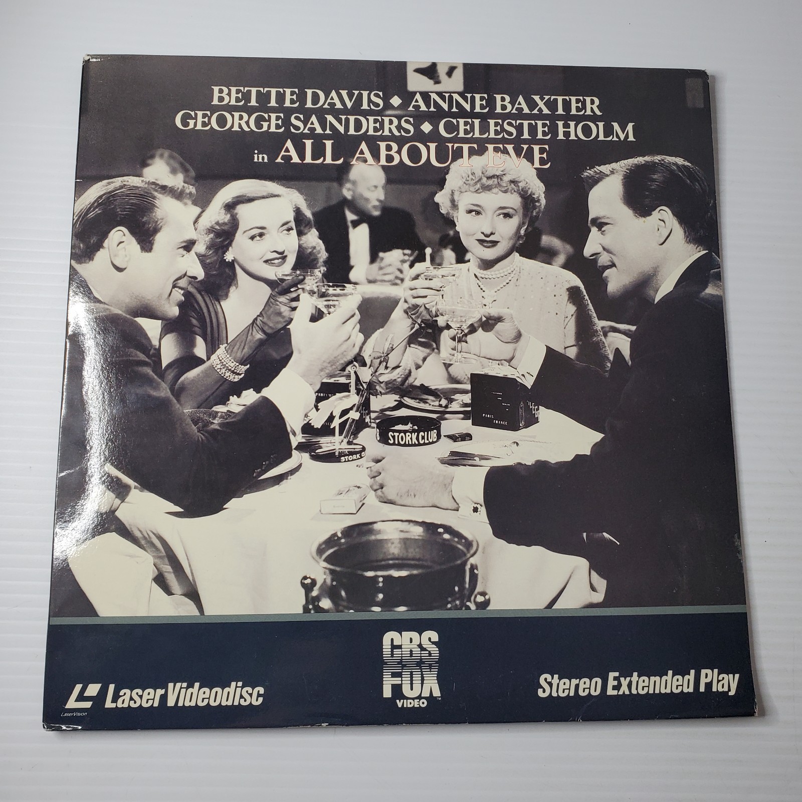 All About Eve Extended Play Laserdisc Stereo  CBS Fox Video Double Disc Vintage