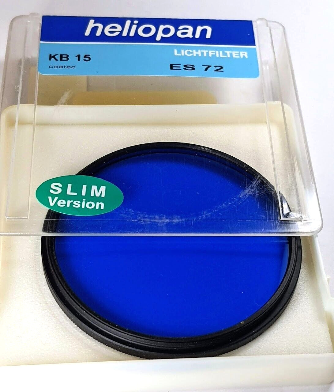 Heliopan 72mm KB 15 80A Blue Cooling Color Coated Lens Filter Germany 72 mm ES72