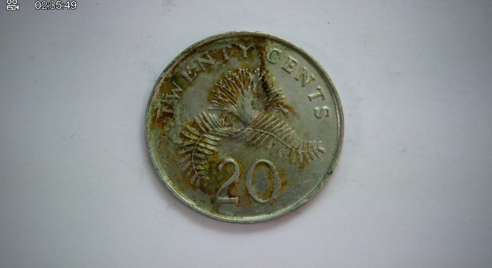 Singapore 1990 20 Cents Singapore 2nd series (Flora) 20 Cents Coin