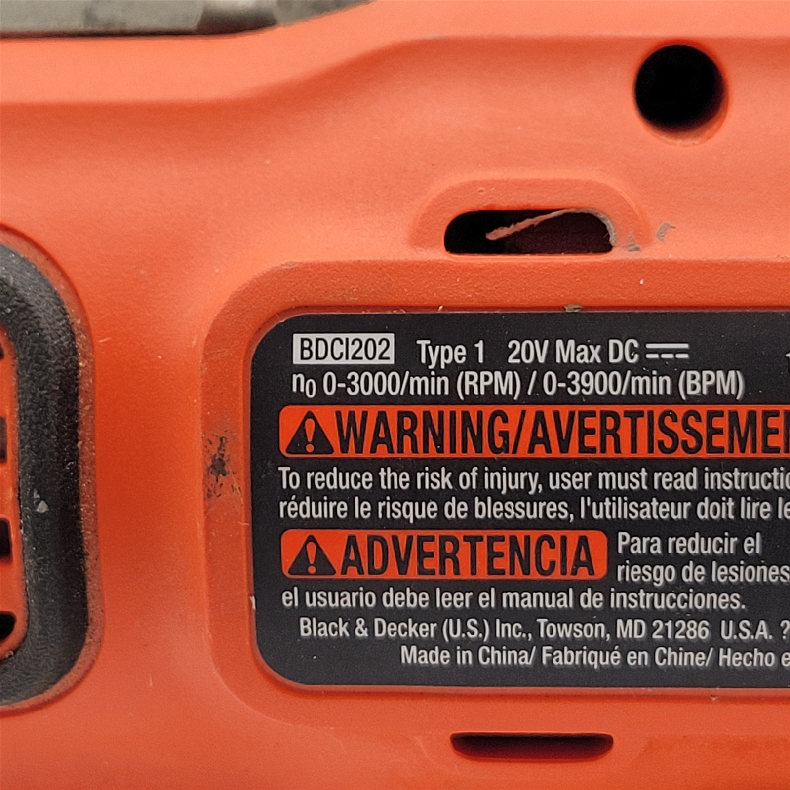 BLACK+DECKER 20V MAX Cordless Drill / Driver Tool Only (LD120VA)