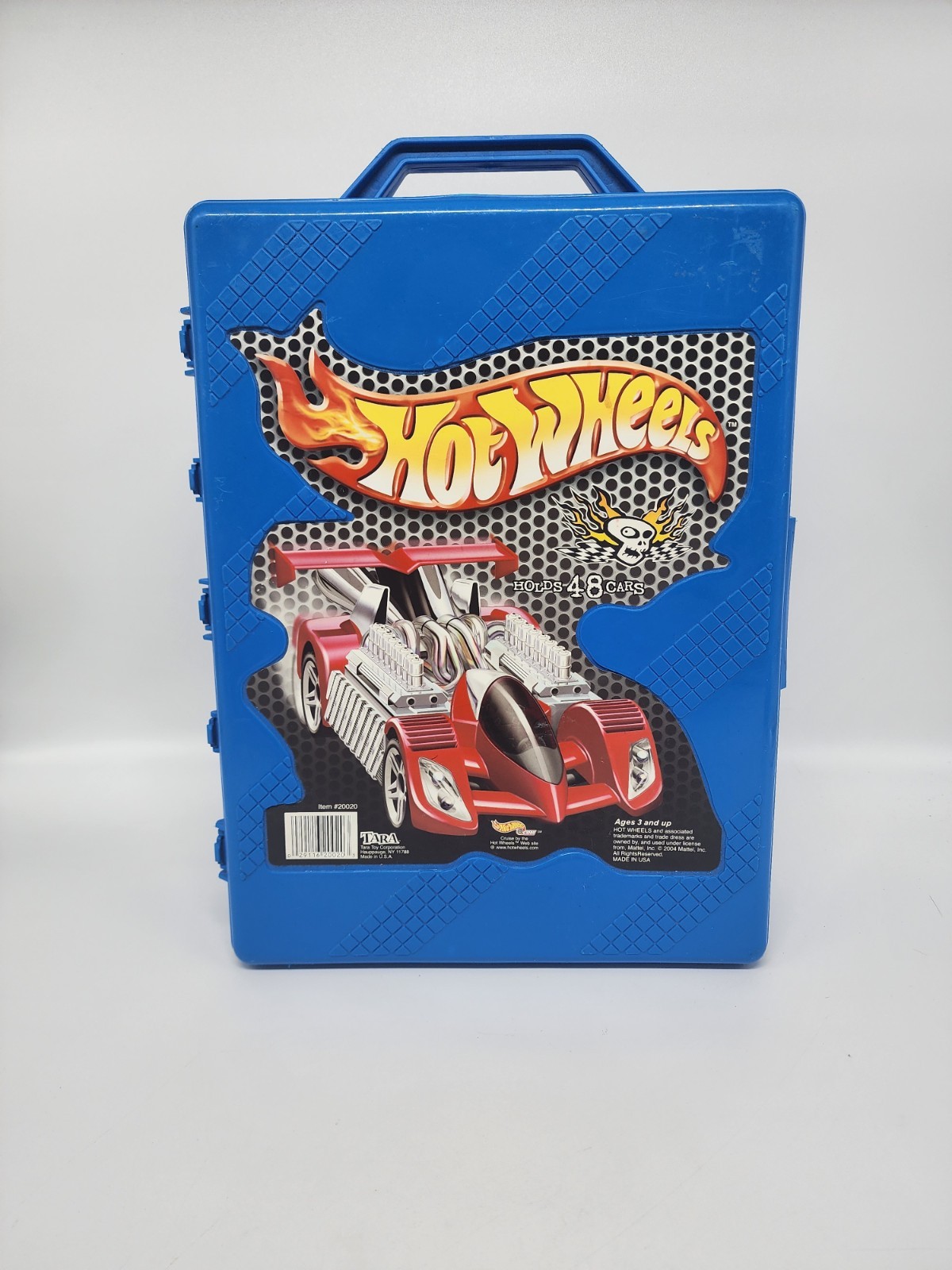 Vintage Mattel Hot Wheels 48 Car Carry Case Style 20020 Blue Tara 1998 USA