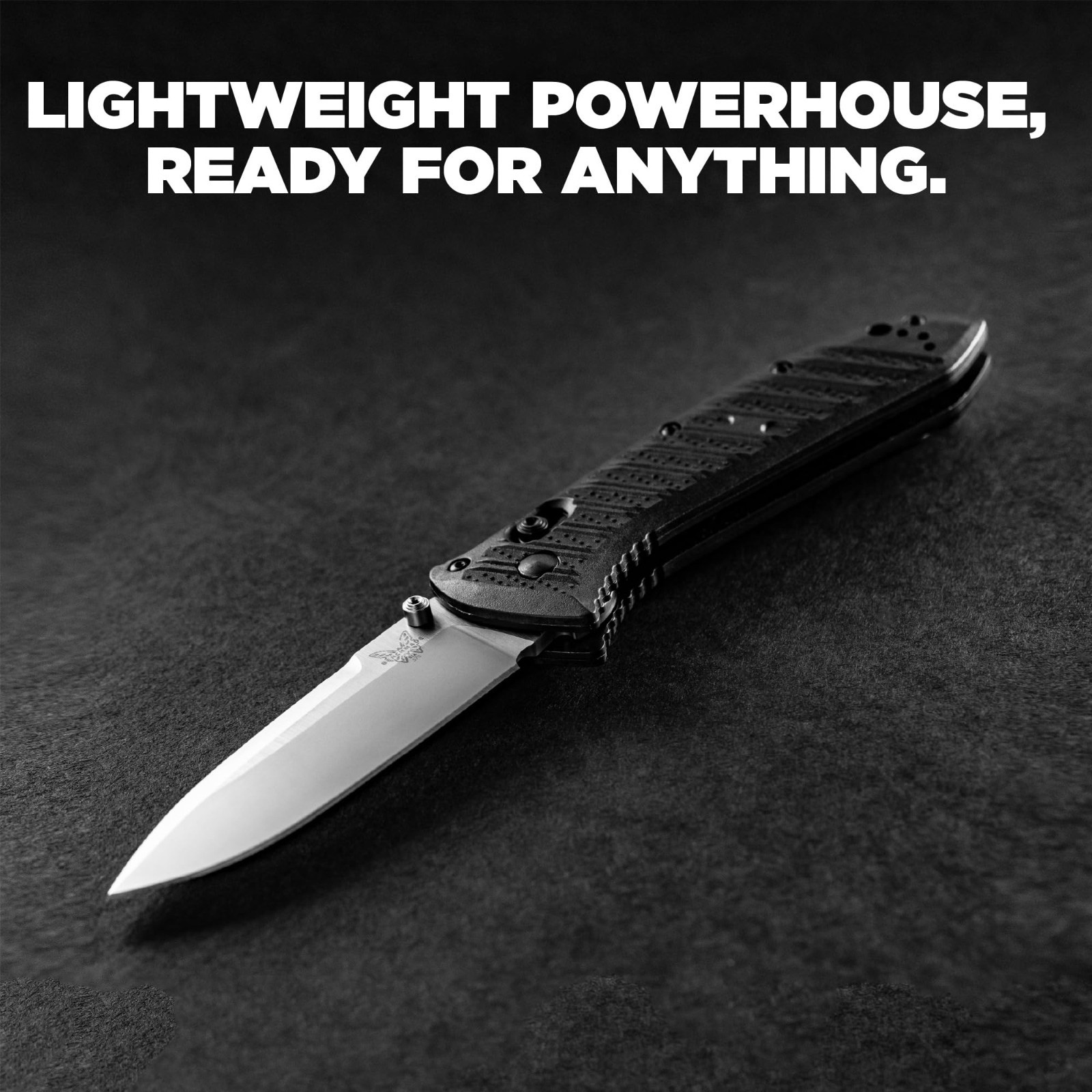 Benchmade Presidio II Folding Drop Point Knife, Black - 570-1