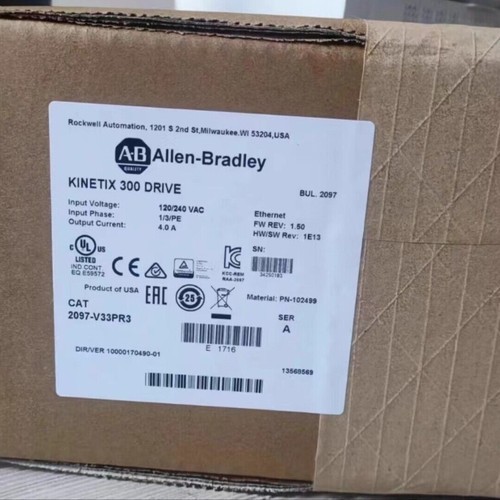 Allen-Bradley Kinetix 300 Servo Drive 2097-V33PR3 FW: 1.77 YT