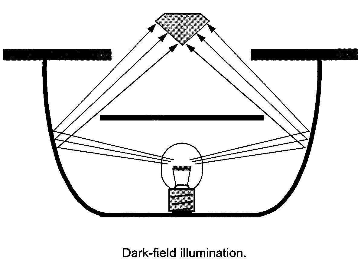 Dark Field 10x Loupe with Desktop Light Darkfield Gem