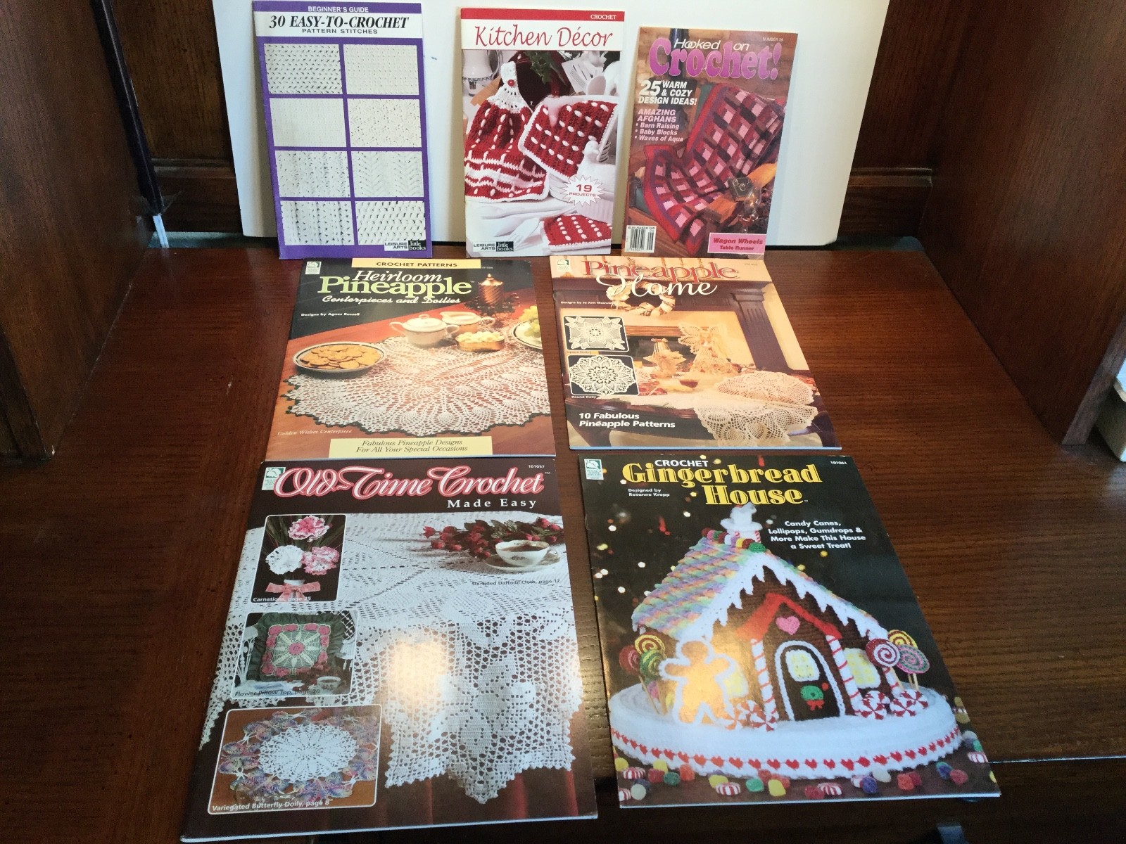 Heirloom Pineapple Crochet Dollies Gingerbread House Kitchen Decor