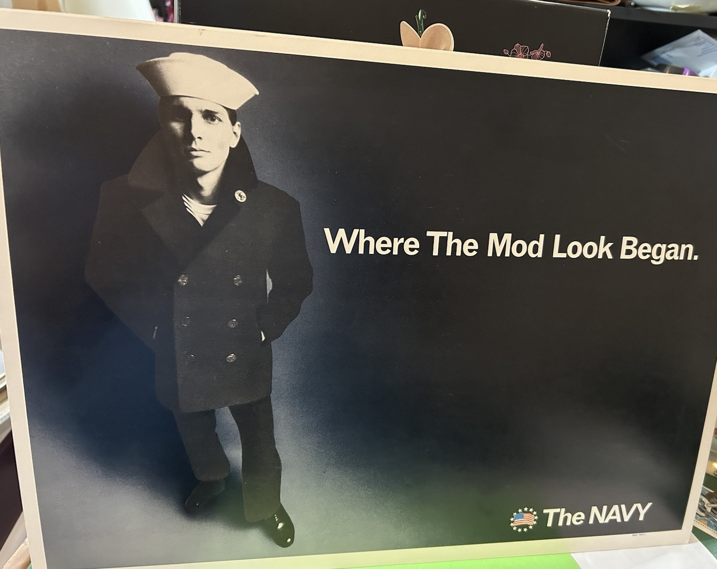 Vintage 1970s United States Navy Recruitment Poster Naval Military