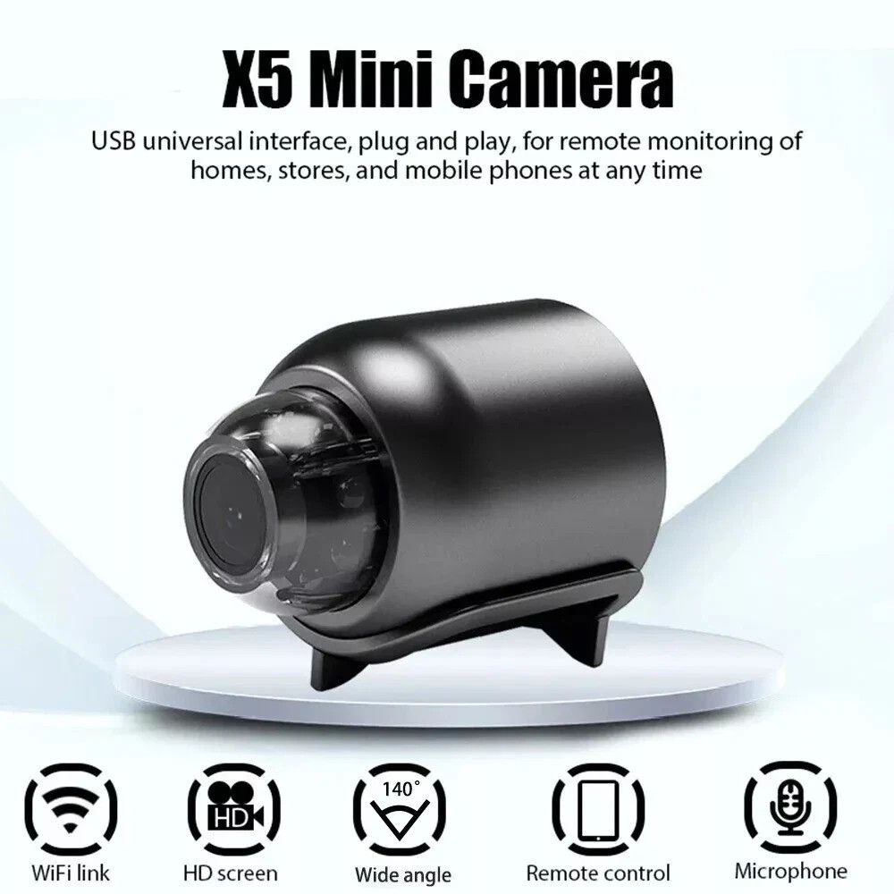 HD 1080P Mini Wife Wireless Security Camera Surveillance Tiny Cam Night Vision