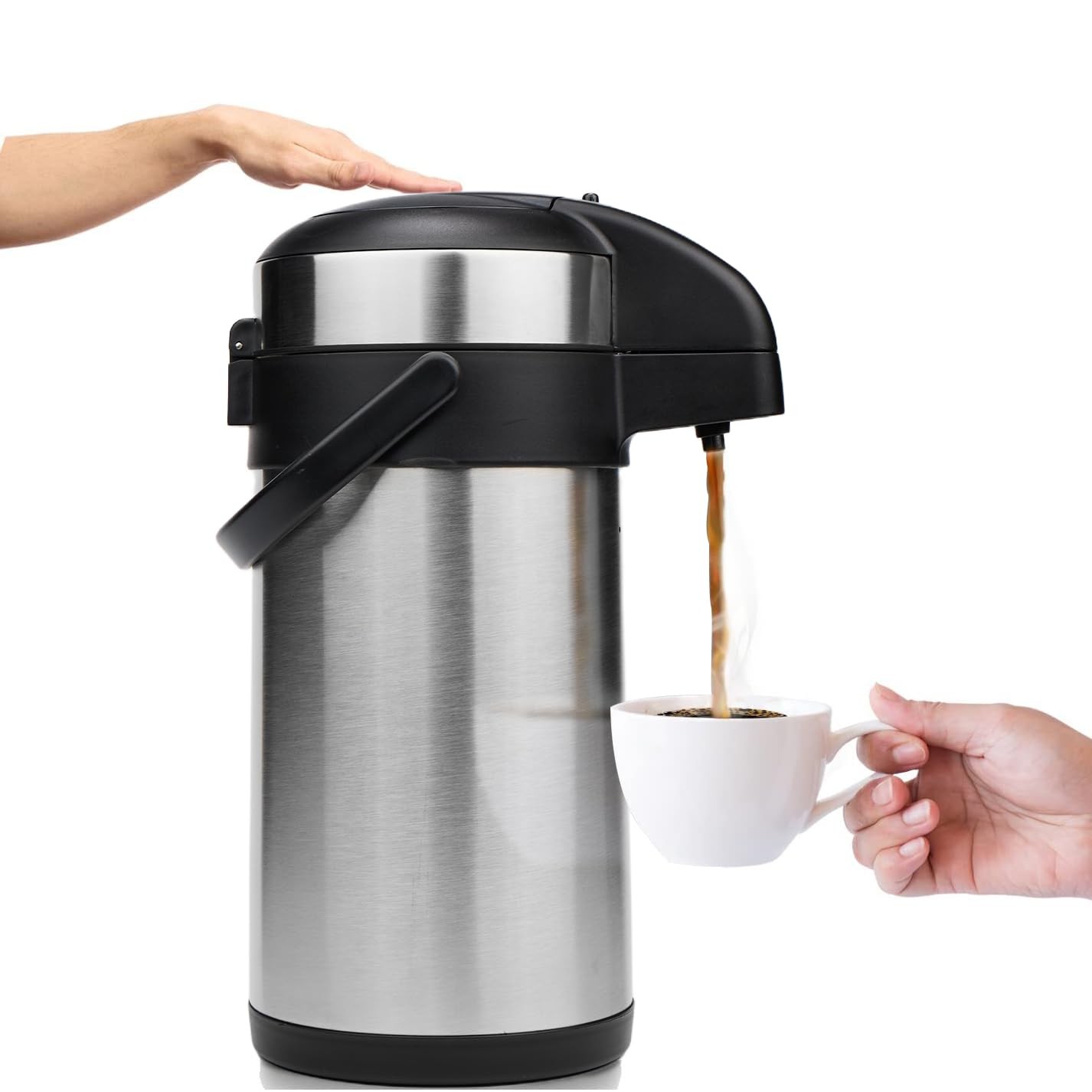 Party Host Coffee Dispenser - 140 oz Insulated Stainless Steel Airpot