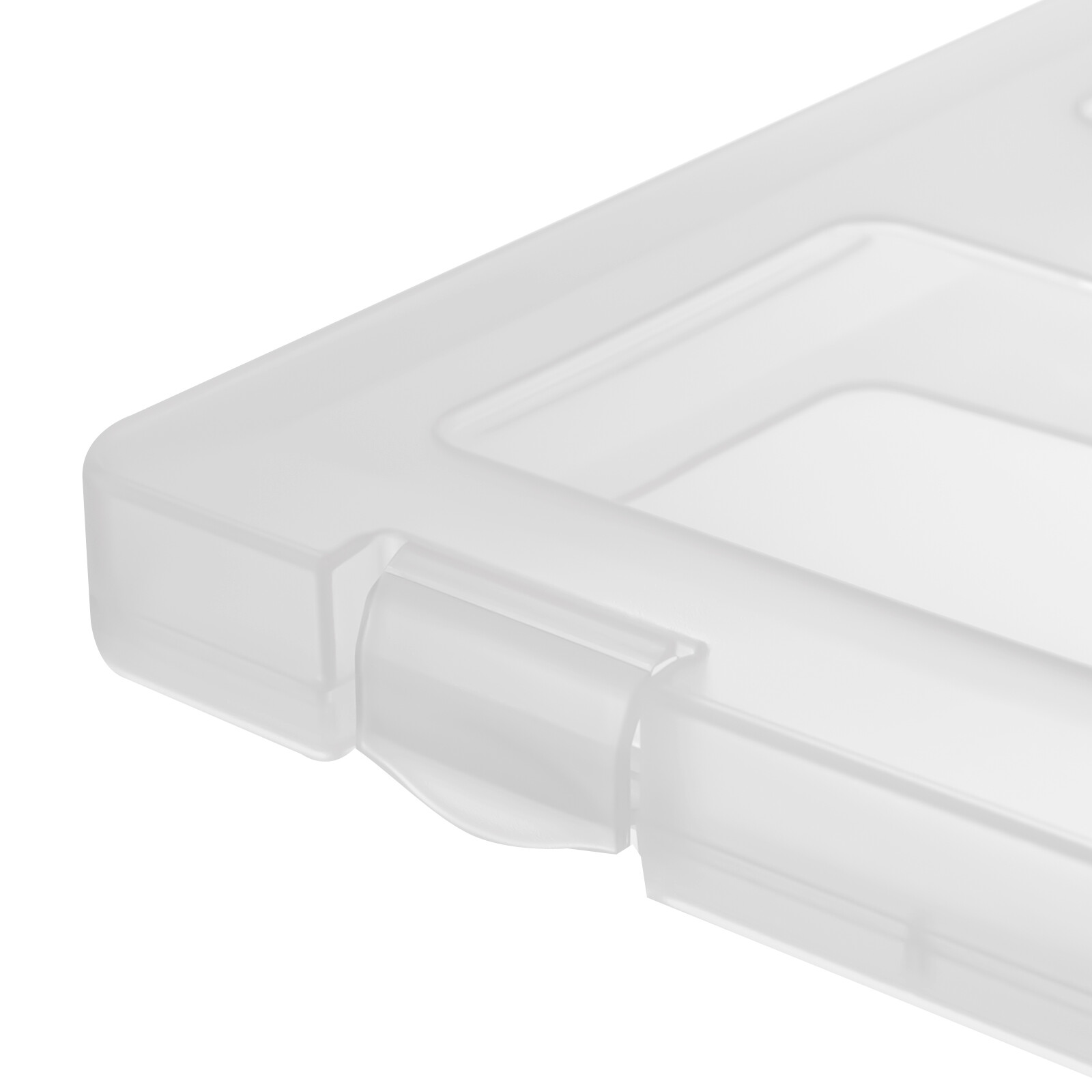 Transparent rectangular PP material portable data storage box 15 pieces NEW US