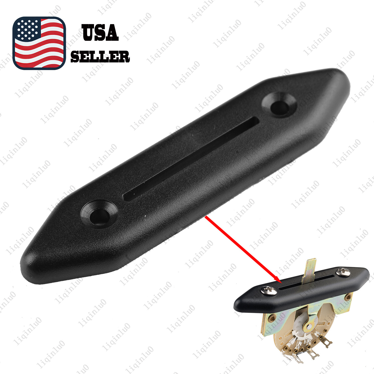 1 x Guitar Switch protective guard plate Replacement for Electric Guitar - Black