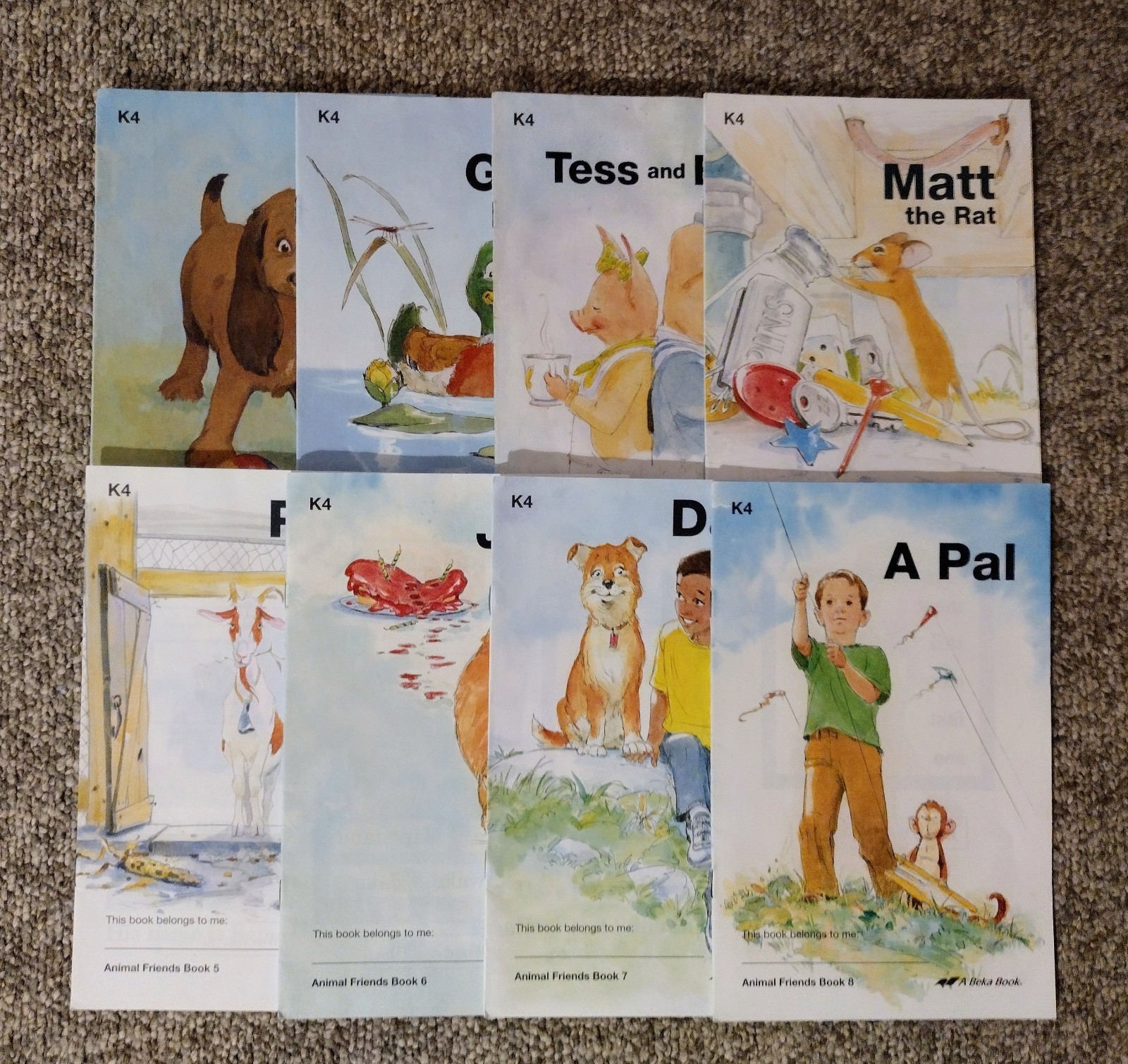 Abeka K4 Readers Animal Friends 1-8