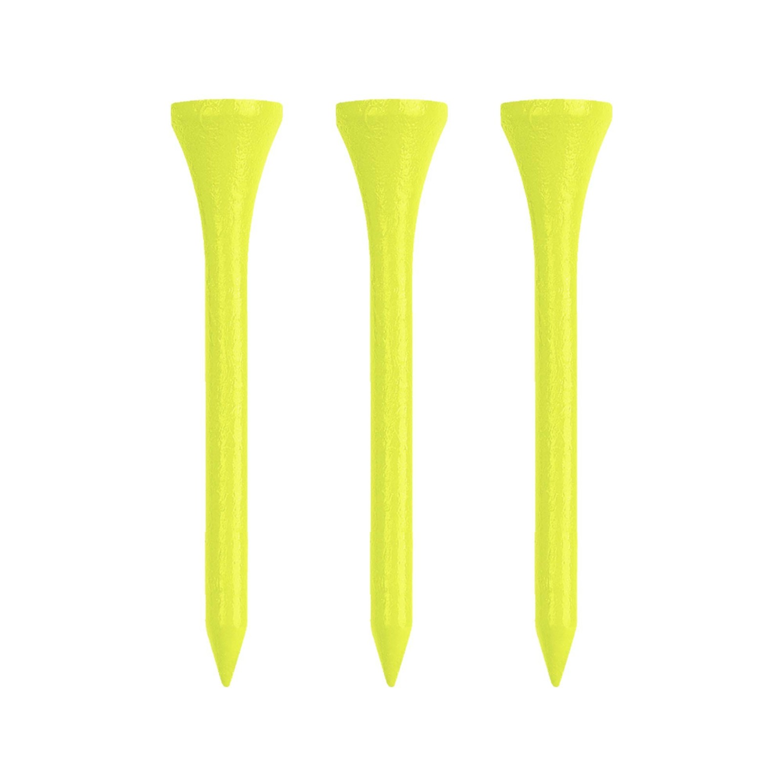 Izzo Wood Golf Tees (200 Pack) 2.75 Inch Neon Yellow