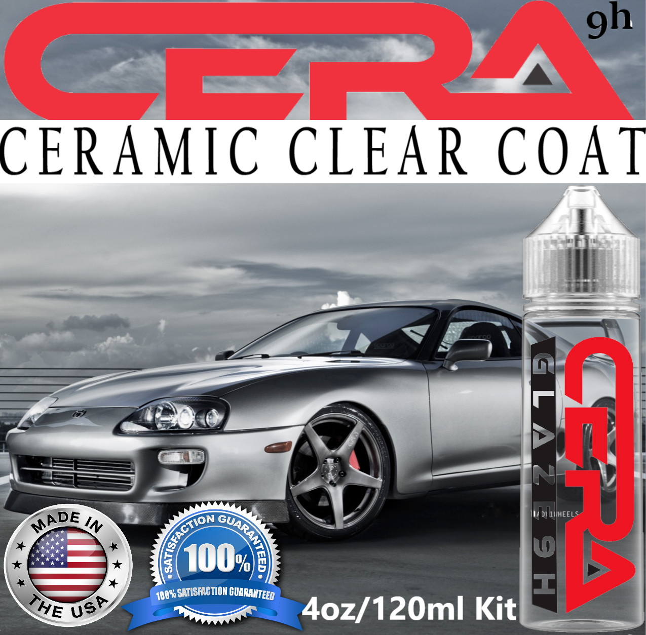 GRAPHENE 10 YEAR CERAMIC CAR COATING PRO GRADE PROTECTION MADE IN USA 9H