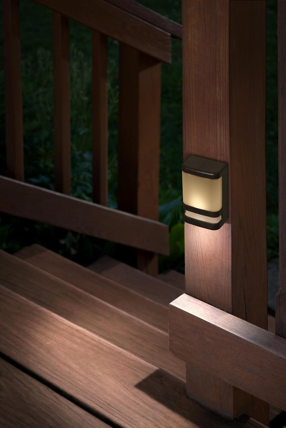 Xodus Battery Operated LED Deck & Stair Light, Motion Sensor, Black, 3 Pack | Il