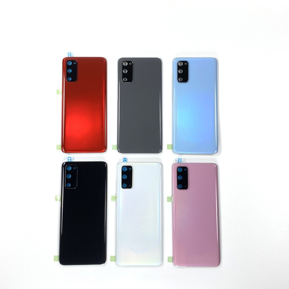 For Samsung Galaxy S20 Back Battery Glass Cover Door + Camera Lens Replacement