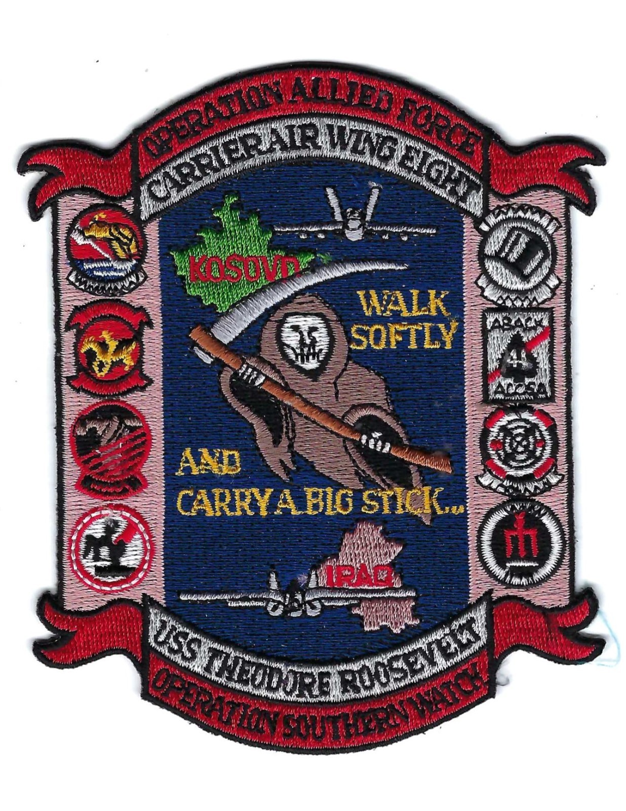 CVN-71 USS TEDDY ROOSEVELT  "OPR ALLIED FORCE & SOUTHERN WATCH" patch