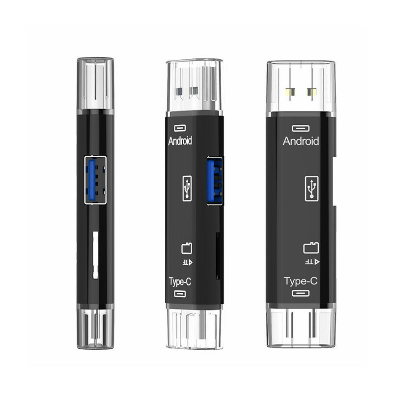 Card Reader USB 3.0 Micro USB Type C MicroSD OTG Memory Adapter Laptop Computer