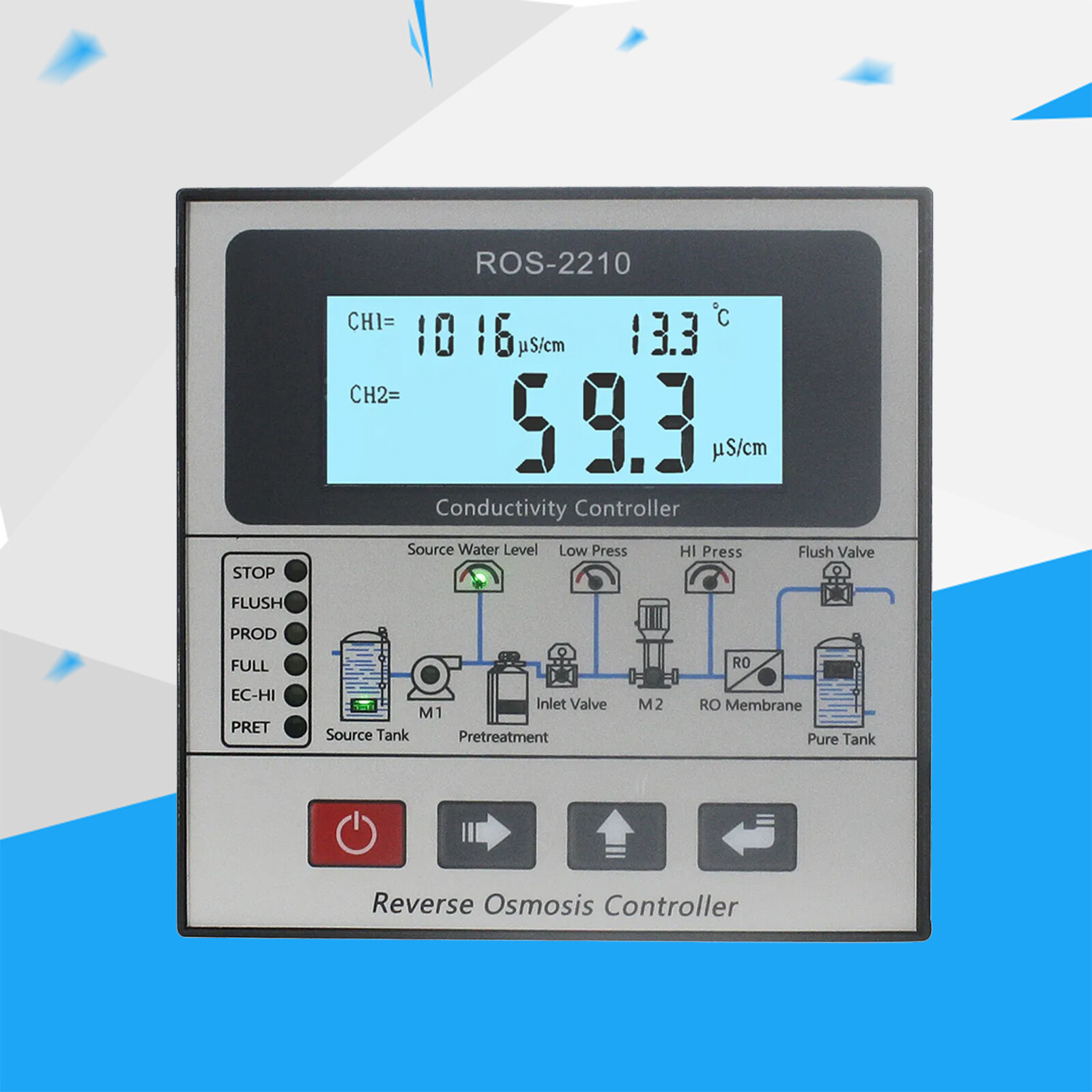 RO Reverse Osmosis System TDS Conductivity Controller Control Panel Online