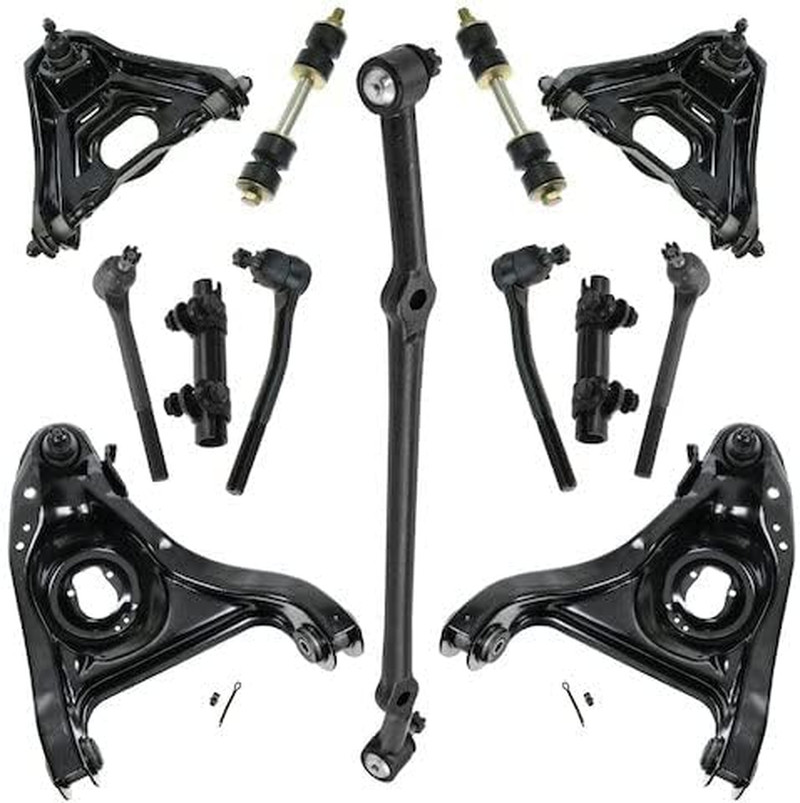 Front Upper Lower Control Arm Ball Joint Tie Rod Kit for 1982-1996 Chevy Caprice