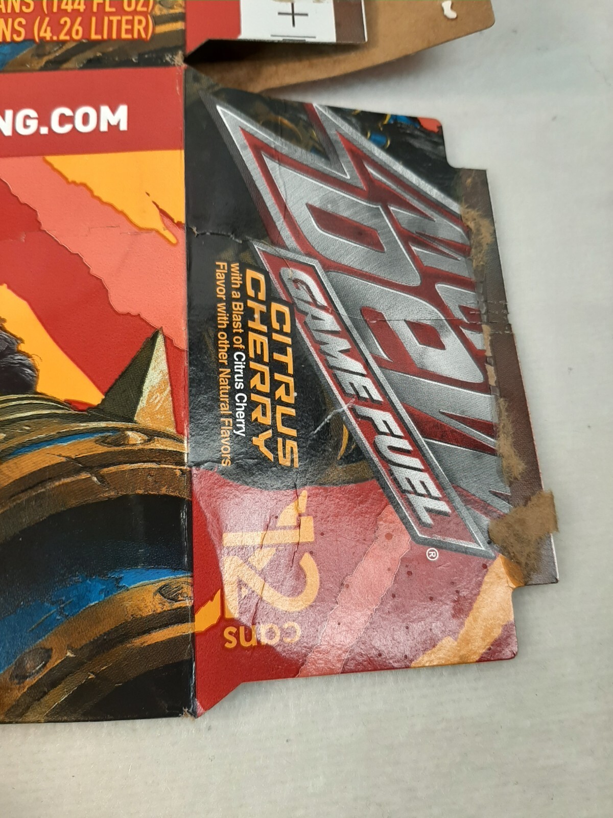 EMPTY 2024 Mountain Dew Mtn Dew Citrus Cherry 12 Pack Box ONLY Opened Flat