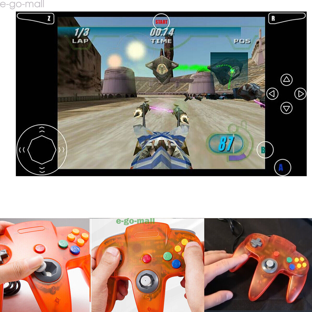 Classic N64 Replacement Controller Wired N64 Upgraded Joystick for N64 Console