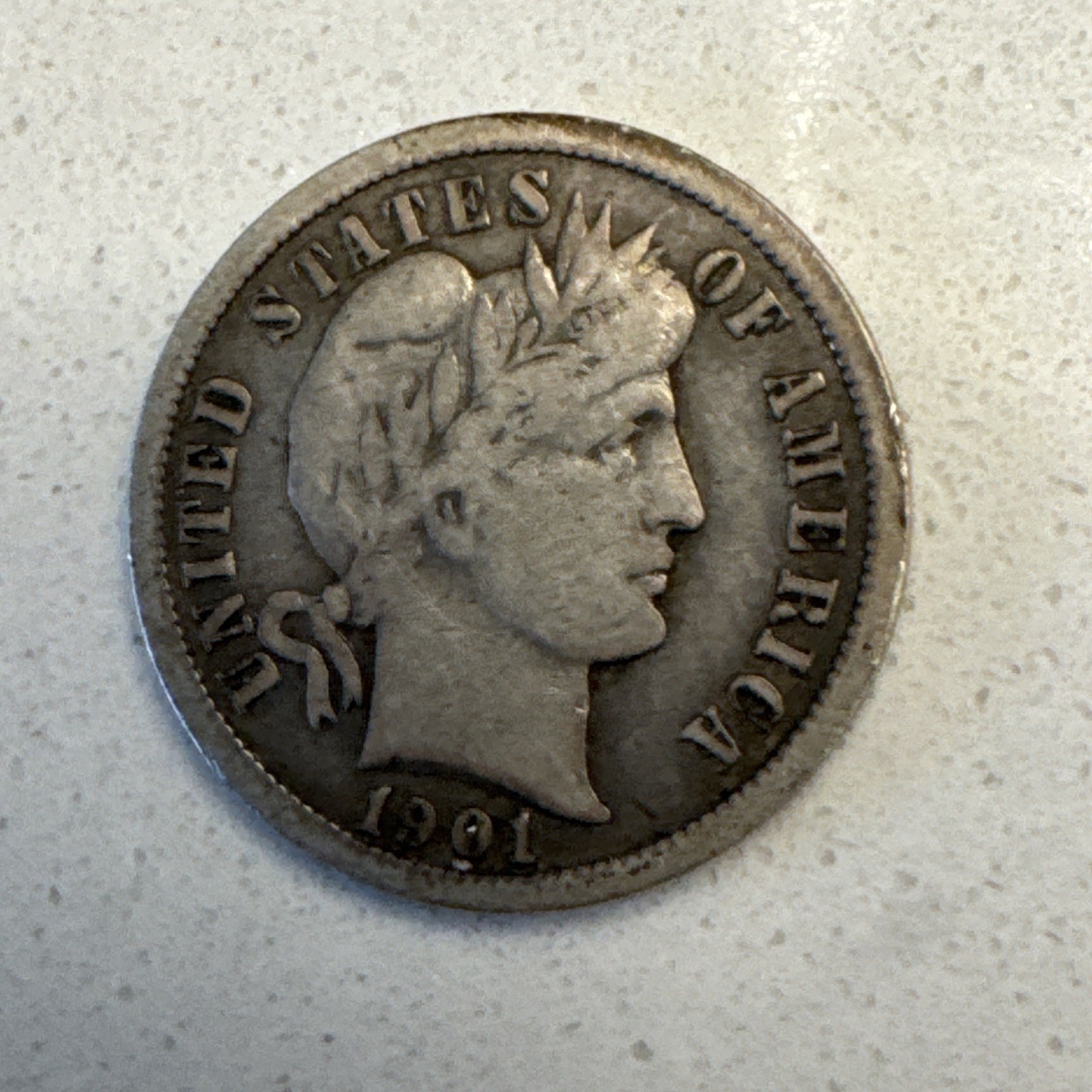 1901-O Barber Dime Silver Very Fine VF Coin
