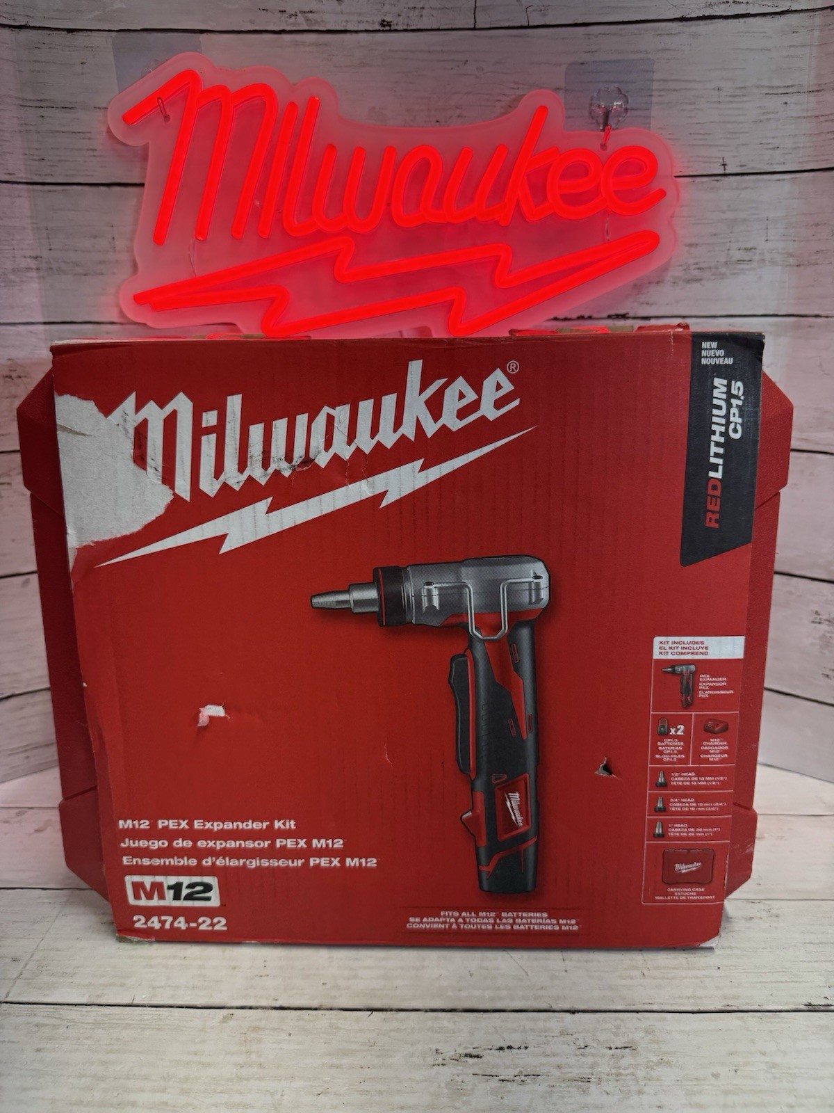 Milwaukee 2474-22 ProPEX Expansion Tool Kit 3 Expansion Heads Case 2025