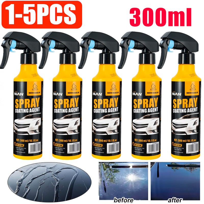 1-5 Packs 300ML Set Nuan Car Coating Spray |Protection Quick Car Wax Polish