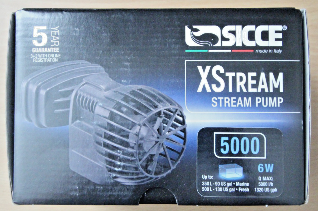 Sicce XStream 5000 Wave Pump Powerhead 1320 GPH 6W #2978 Open Box New