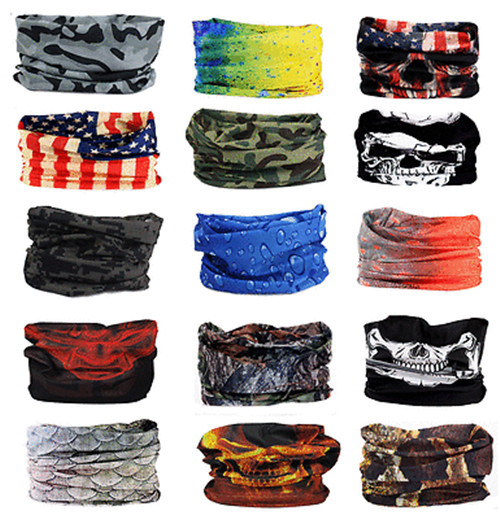 Face Mask Sun Shield Neck Gaiter Balaclava Neckerchief Bandana Headband