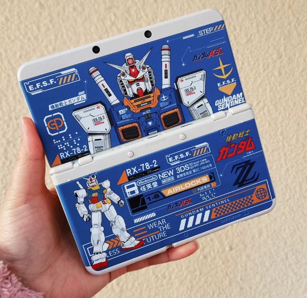 Mobile Suit Gundam Nintendo series parts cover Console Replacement Shell Rare!