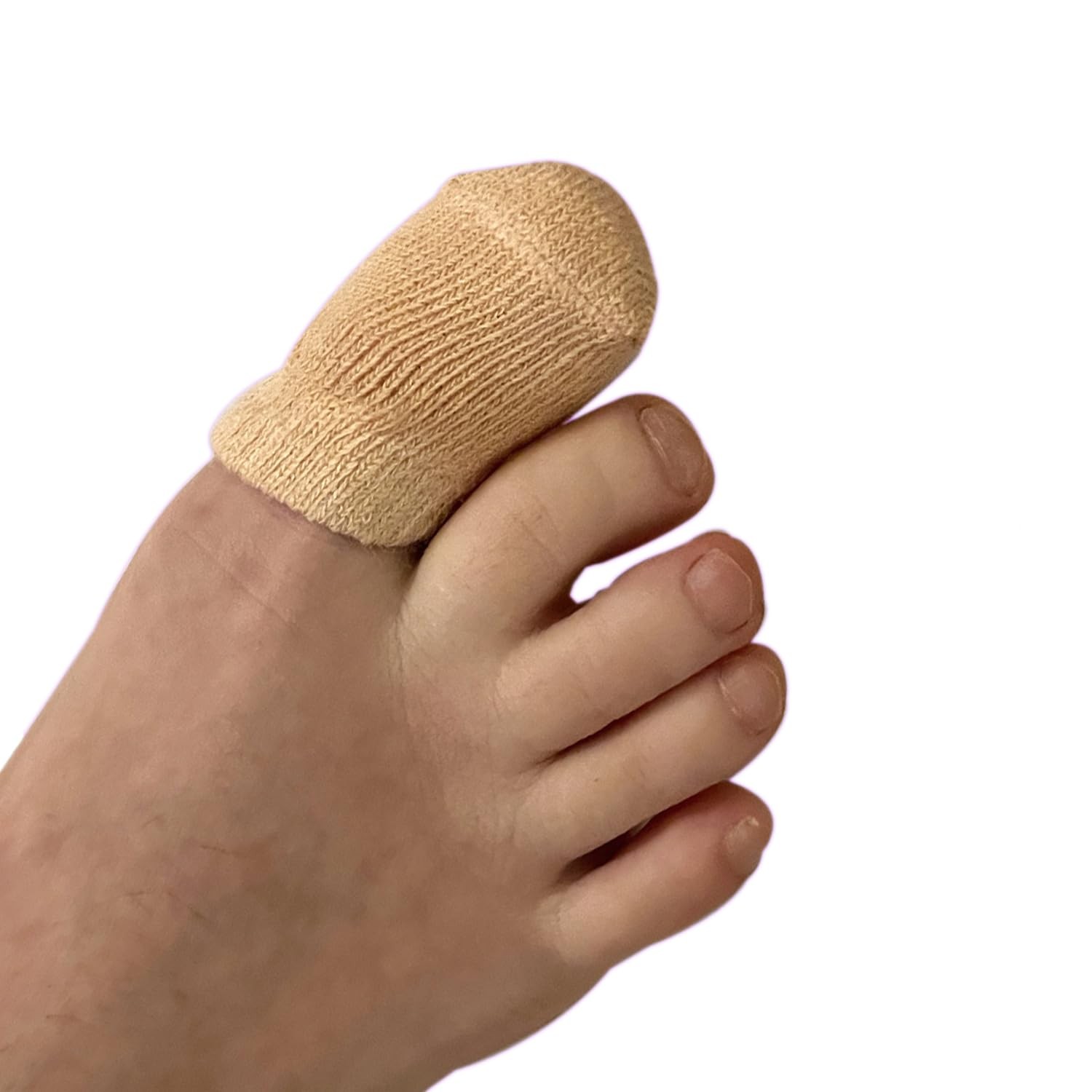BOUNCEBACK BIG TOE Protective Socks Soft Cotton Medical Small-Medium, Nude