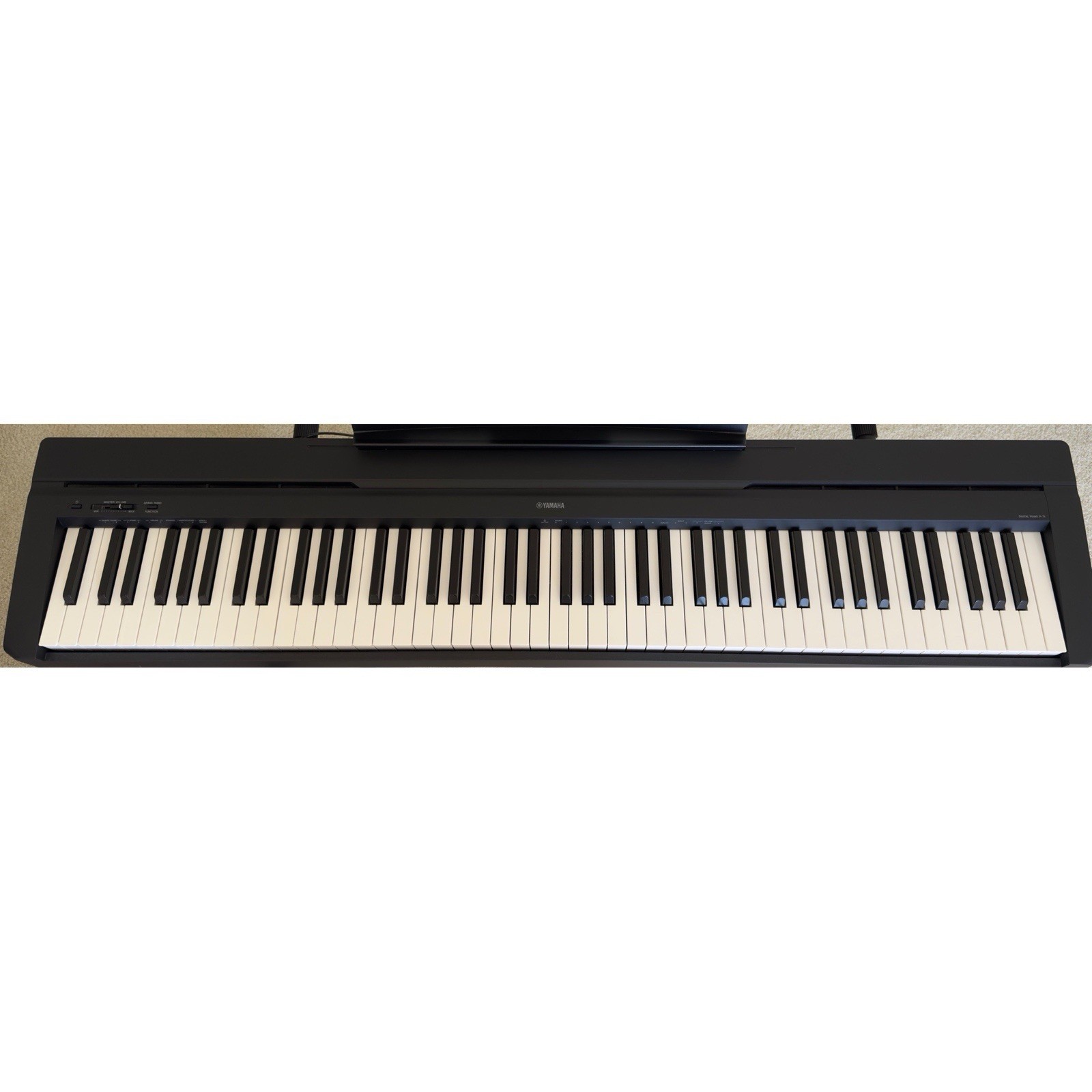 Yamaha P71 88-Key Weighted Action with Sustain Pedal and Power Supply