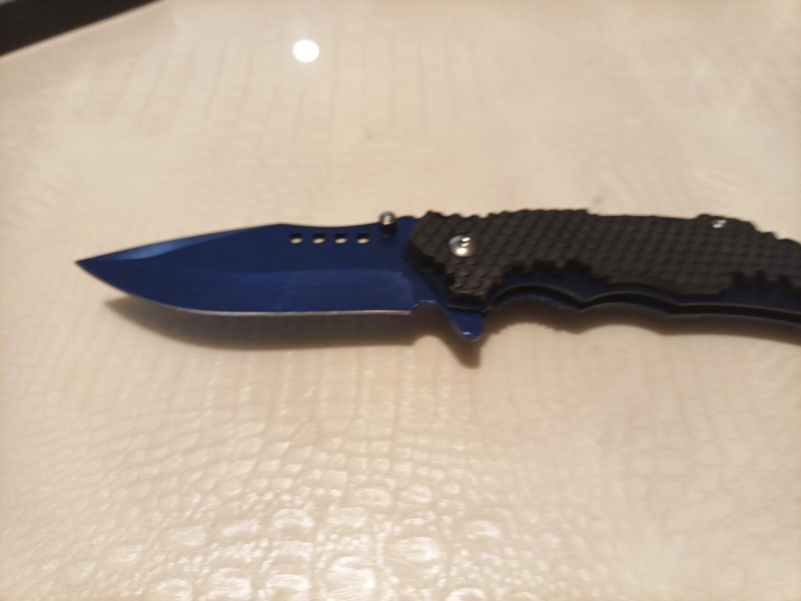 Razor - Assisted Opening Liner Lock Knife' Blue And Black