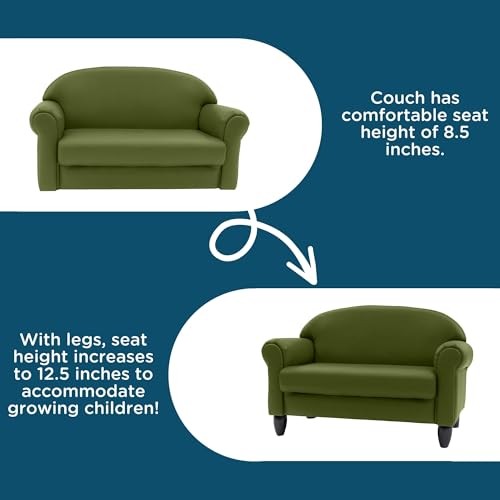 As We Grow Toddler Flexible Seating for Daycare or Preschool, Kids Sage Sofa