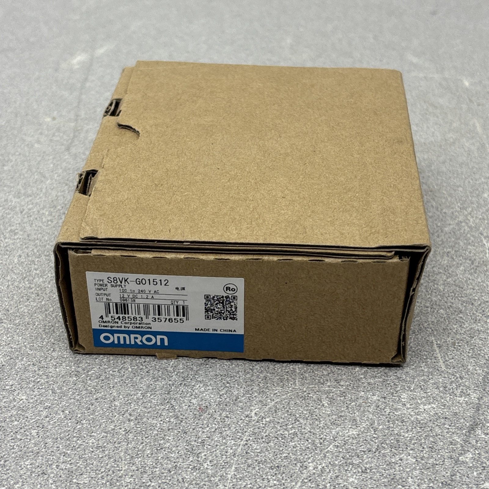 NEW OMRON S8VK-G01512 POWER SUPPLY 12 VDC OUTPUT